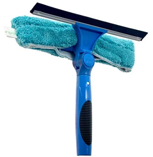 EVERSPROUT Swivel Squeegee & Microfiber Window Scrubber Attachment | 10-inch Blade, 7-Angle Swivel, Washable Microfiber thumbnail 1