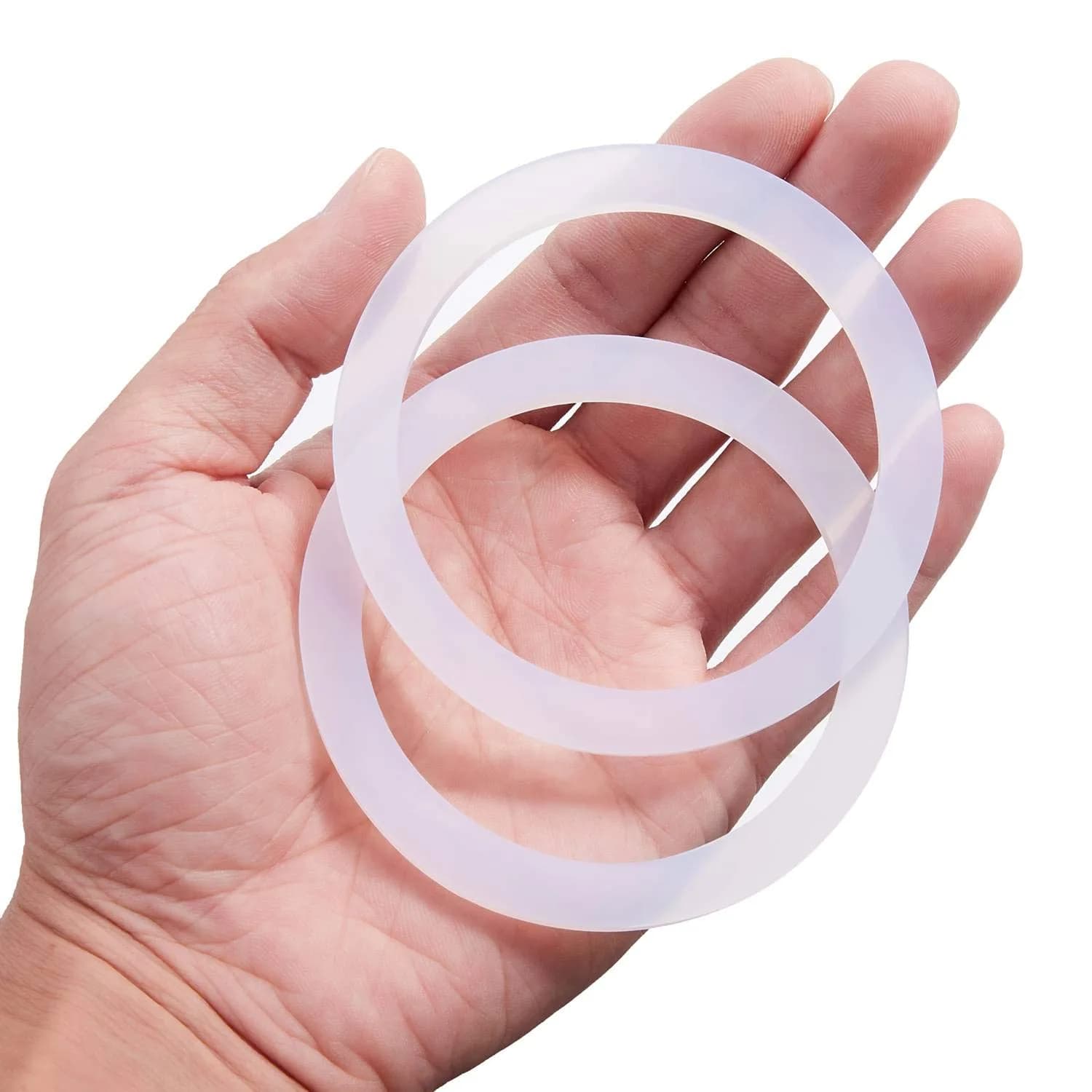 LitOrange Moka Pot Gasket Set 8 Pcs | 65mm OD, 50mm ID Silicone Replacement for 3 & 4 Cup Bialetti Stovetop Espresso Makers — 9 Cups 8PCS