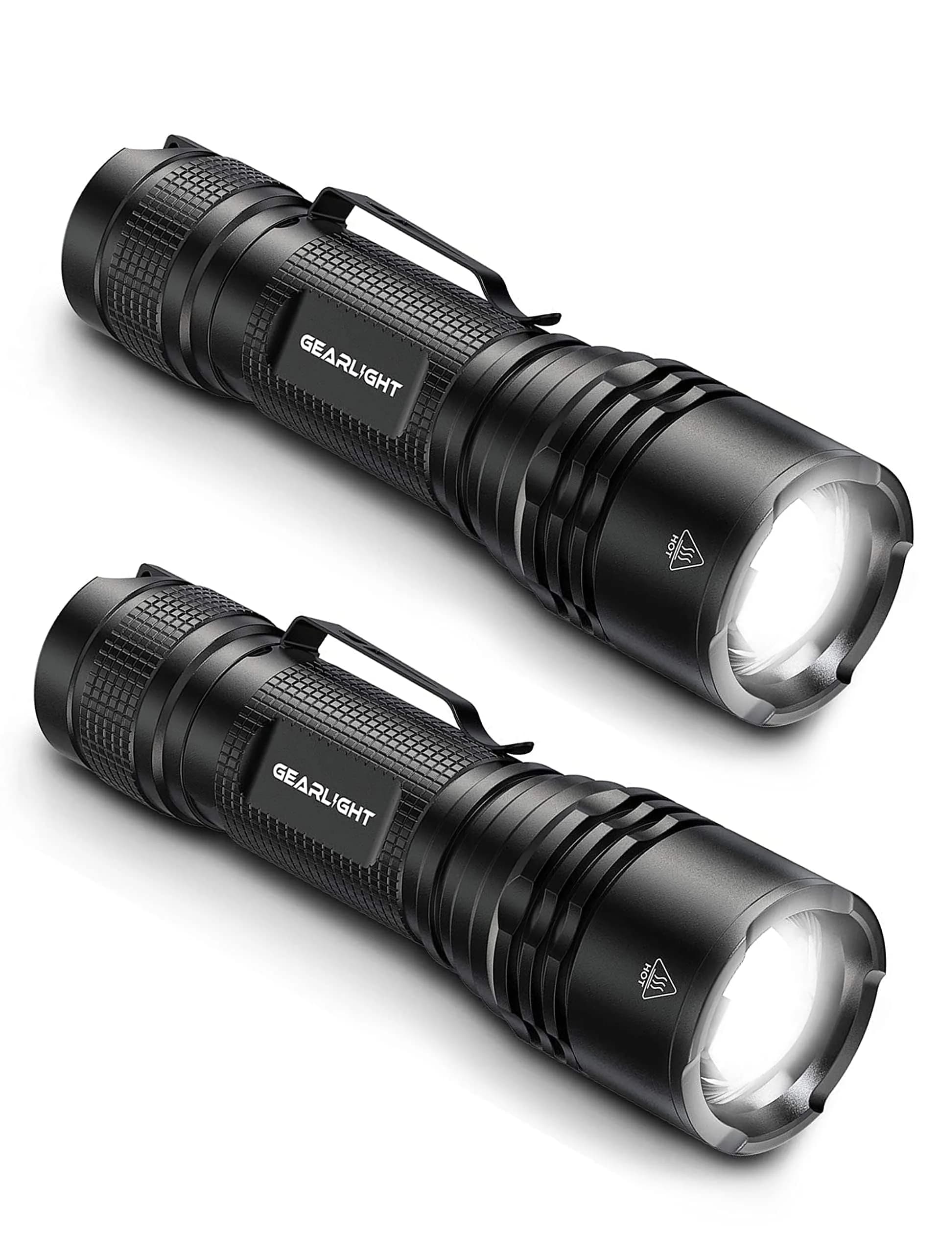 GearLight Tactical LED Flashlight Compact Water Resistant | Military-Grade Aluminum, Drop & Weather Resistant
