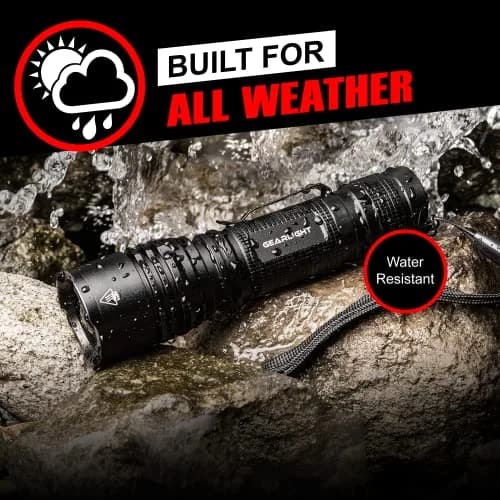 GearLight Tactical LED Flashlight Compact Water Resistant | Military-Grade Aluminum, Drop & Weather Resistant thumbnail 7