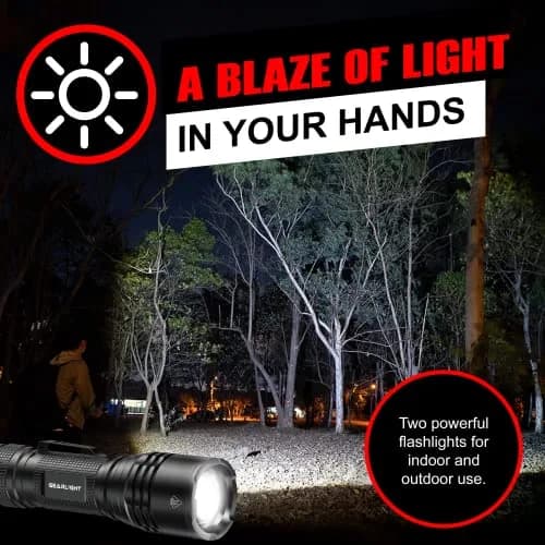 GearLight Tactical LED Flashlight Compact Water Resistant | Military-Grade Aluminum, Drop & Weather Resistant thumbnail 2