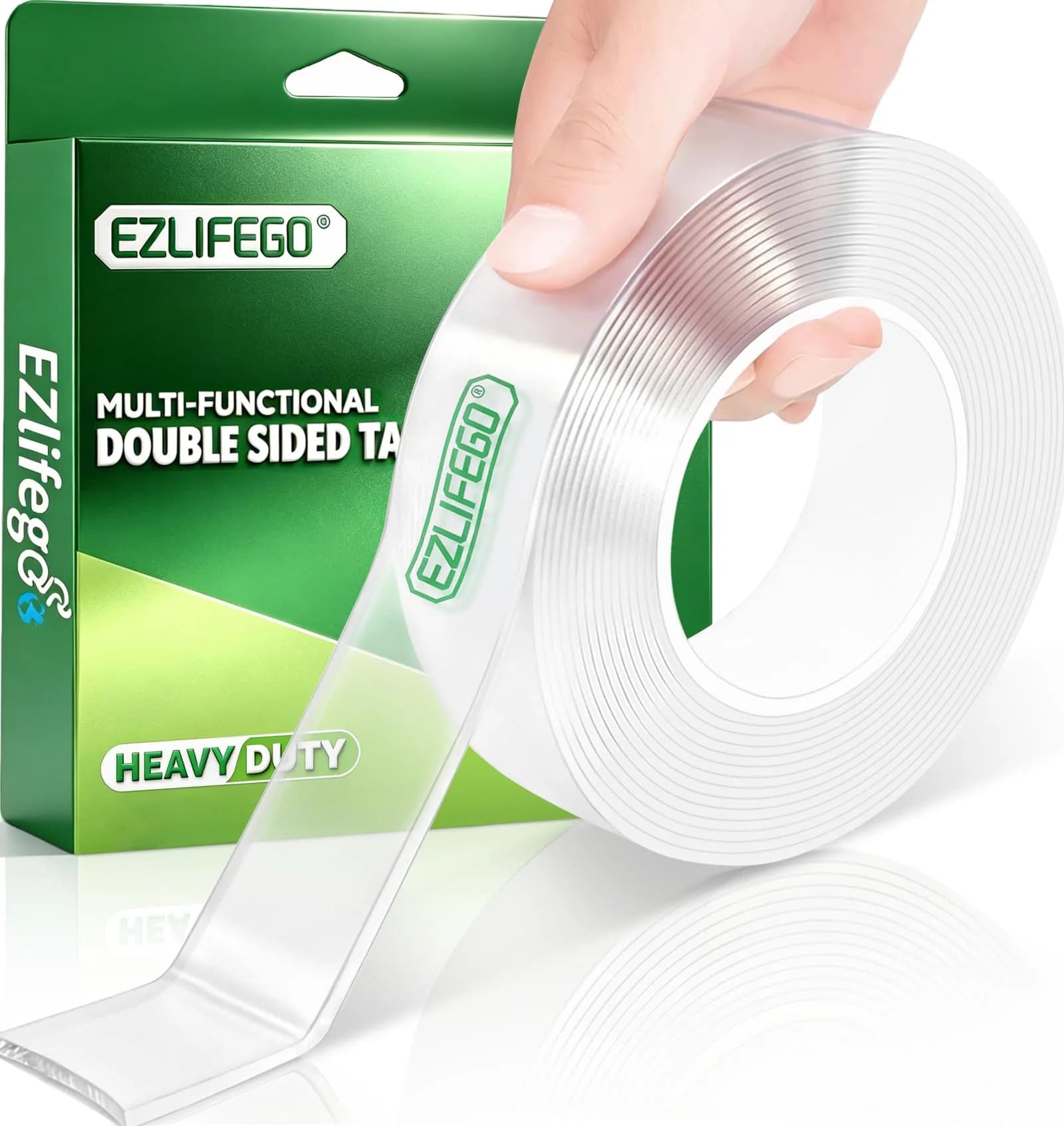 EZlifego Heavy Duty Nano Mounting Tape 9.85FT (2.99m) | Strong Hold, Weatherproof, Removable