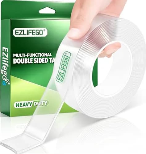 EZlifego Heavy Duty Nano Mounting Tape 9.85FT (2.99m) | Strong Hold, Weatherproof, Removable thumbnail 1