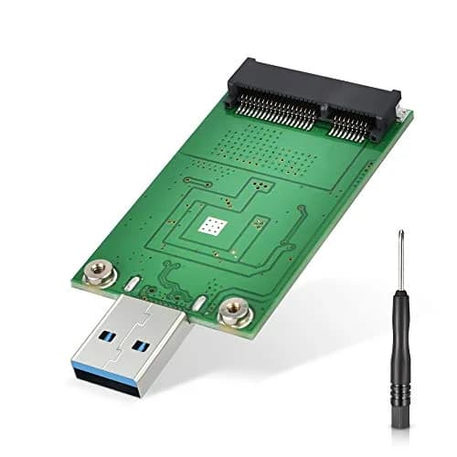 ELUTENG mSATA to USB 3.0 Adapter Converter 72mm (L) x 35mm (W) x 10mm (H) | Expands Storage for Laptops & Desktops thumbnail 1