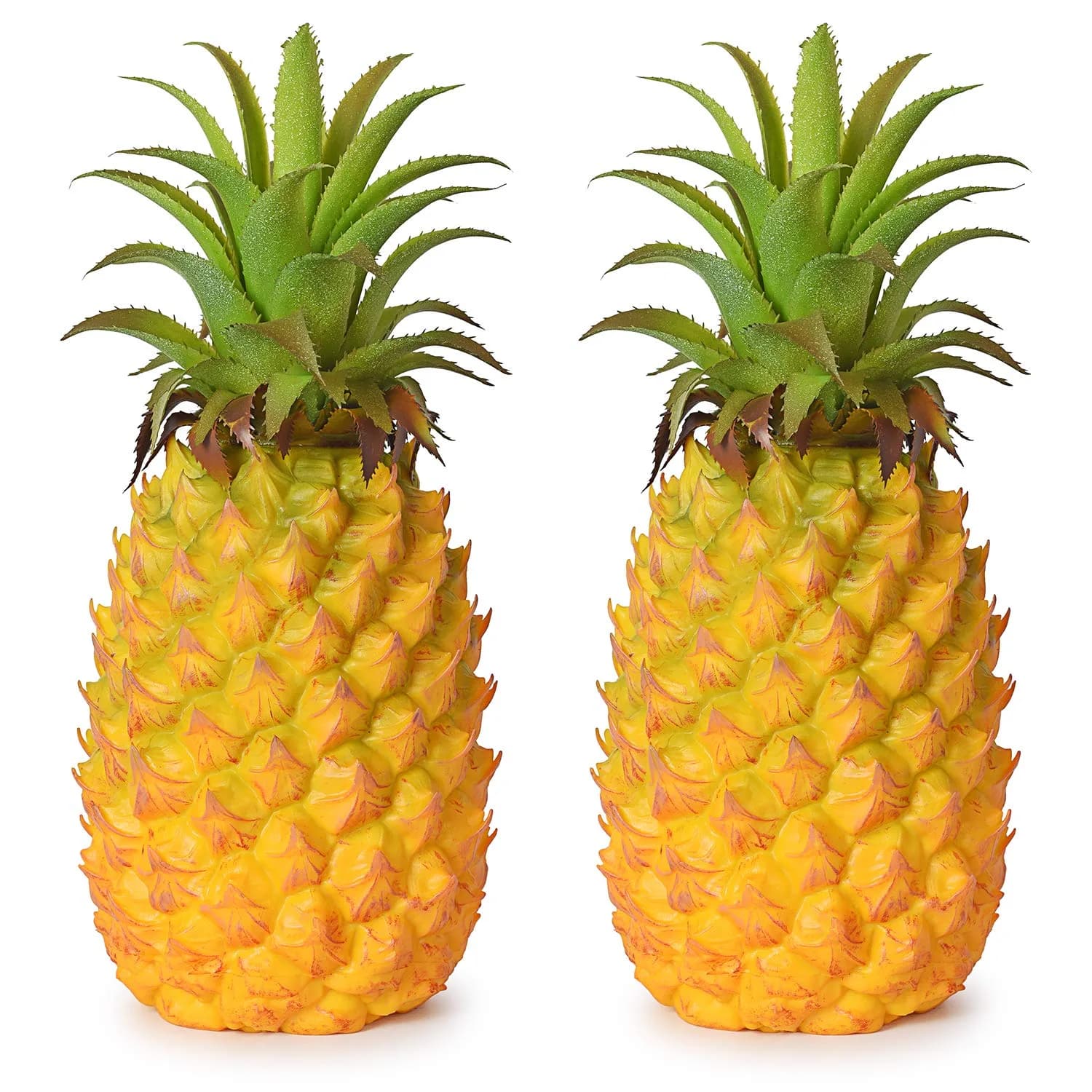 Lvydec Realistic Artificial Pineapple Decoration 21 cm (8.2") | Lifelike Plastic Fruit for Home & Party — 10.2"