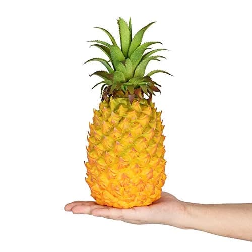 Lvydec Artificial Pineapple Realistic Fake Fruit 27cm (10.2") - 2 Pack | Tropical Decor for Home & Party thumbnail 5