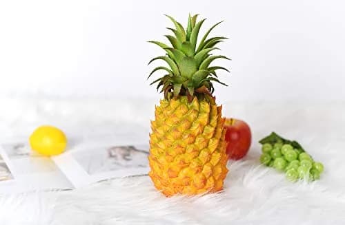 Lvydec Artificial Pineapple Realistic Fake Fruit 27cm (10.2") - 2 Pack | Tropical Decor for Home & Party thumbnail 3