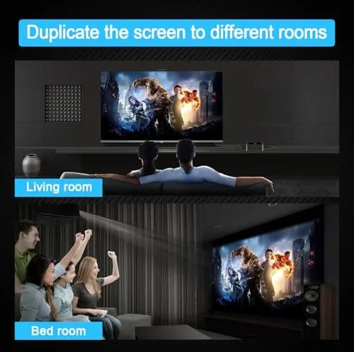EZCOO 4K HDMI Splitter 1x2 HDR Dolby Atmos Down Scaler 1080P Sync 4:4:4 HDCP2.2 EDID 4K7.1 for Game Xbox PS5 Roku | Supports HDR & Dolby Vision thumbnail 6