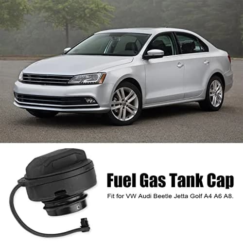 Estink Fuel Tank Cap Replacement 1J0201553A | OEM Fit for VW & Audi (6.6*5.7cm, Black) thumbnail 2