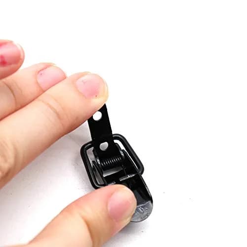 Rannb Mini Toggle Latch Black 47mm x 22mm | 10pcs Spring Loaded Cabinet Latches thumbnail 4
