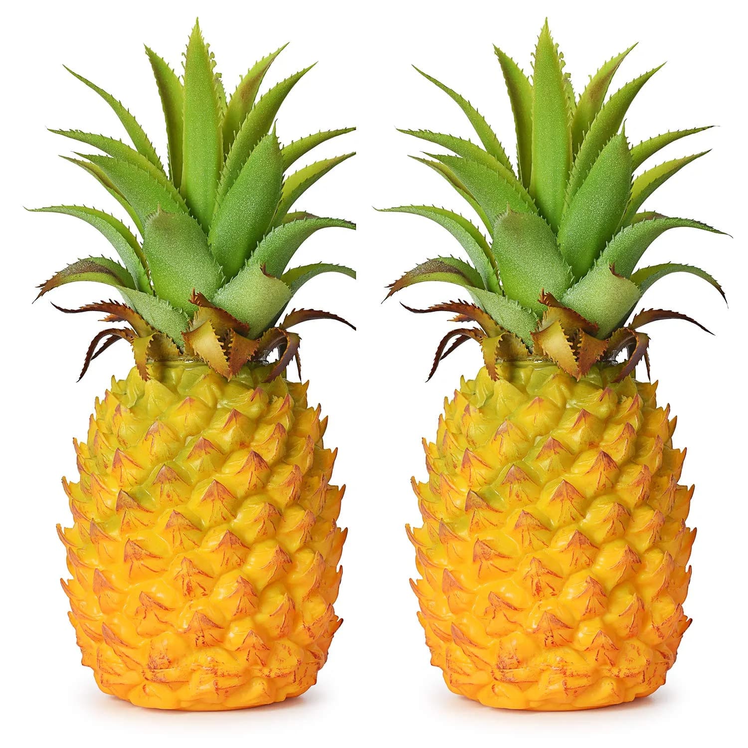 Lvydec Realistic Artificial Pineapple Decoration 21 cm (8.2") | Lifelike Plastic Fruit for Home & Party — 8.2"