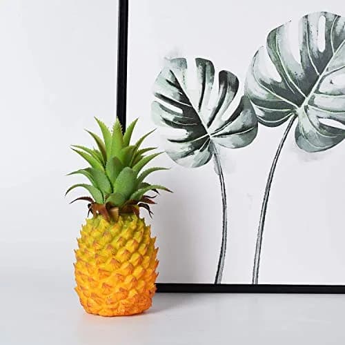 Lvydec Artificial Pineapple 2 Pack 20.8cm (8.2") | Realistic Fake Fruit for Home Decor thumbnail 6