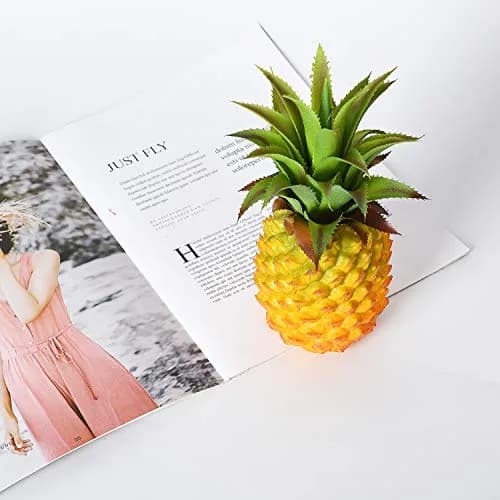 Lvydec Artificial Pineapple 2 Pack 20.8cm (8.2") | Realistic Fake Fruit for Home Decor thumbnail 2