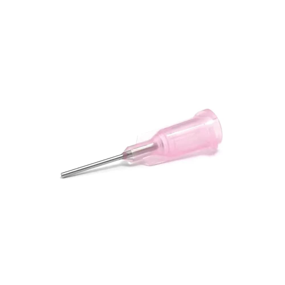 SANANTS 20 Gauge Blunt Tip Dispensing Needles 0.5in (1.18in Overall) Pink, 20 Pcs | Precision Applicator for Glue & Liquids