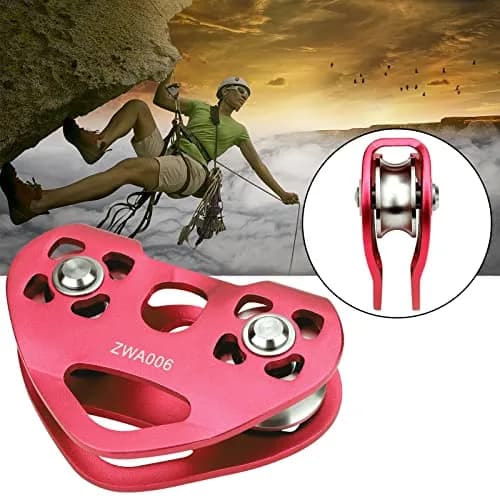 Youngneer Zipline Trolley Kit with 25kN Carabiner & Dual Pulley | Safe Outdoor Climbing Gear thumbnail 4