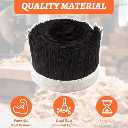 STARVAST 100mm CNC Dust Shoe Brush 1m (3.28ft) | For Router Spindle Motors & 3D Printers thumbnail 3