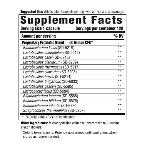 Innate Response Formulas Flora 50-14 Probiotic 120 Count | Supports Digestive & Immune Health thumbnail 6