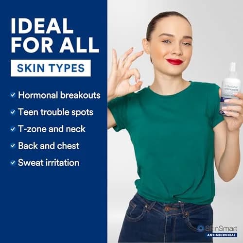 SkinSmart Antimicrobial Facial Cleanser Spray 237ml (8 Fl Oz) | Targets Breakout Bacteria for Clearer Skin thumbnail 7