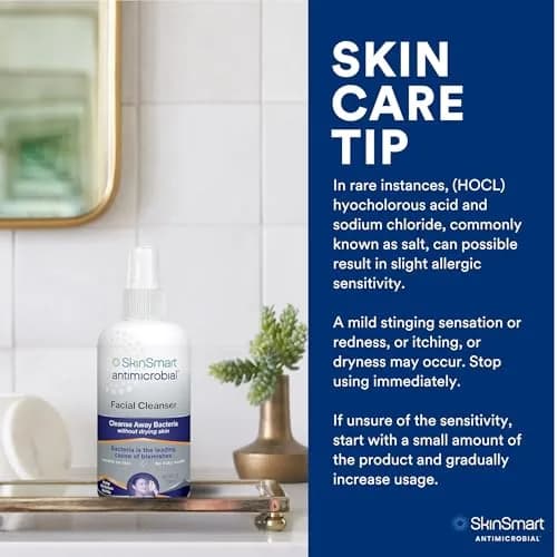 SkinSmart Antimicrobial Facial Cleanser Spray 237ml (8 Fl Oz) | Targets Breakout Bacteria for Clearer Skin thumbnail 9