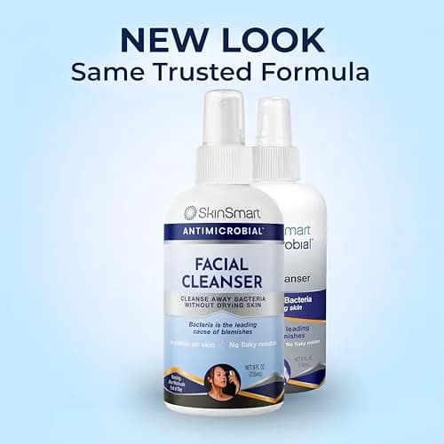 SkinSmart Antimicrobial Facial Cleanser Spray 237ml (8 Fl Oz) | Targets Breakout Bacteria for Clearer Skin thumbnail 2
