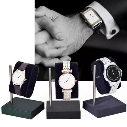 PH PandaHall Jewelry Storage 12pcs Watch Pillow Velvet Black | Stable, Elegant Display for Small Business & Home Use thumbnail 4