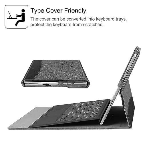 Fintie Case for Microsoft Surface Pro 7 Plus/7/6/5/4/3 12.3-inch Tablet | Premium Synthetic Leather Folio with Kickstand & Stylus Holder thumbnail 6