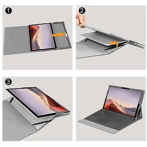 Fintie Case for Microsoft Surface Pro 7 Plus/7/6/5/4/3 12.3-inch Tablet | Premium Synthetic Leather Folio with Kickstand & Stylus Holder thumbnail 7