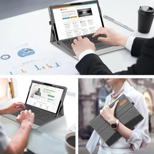 Fintie Case for Microsoft Surface Pro 7 Plus/7/6/5/4/3 12.3-inch Tablet | Premium Synthetic Leather Folio with Kickstand & Stylus Holder thumbnail 8