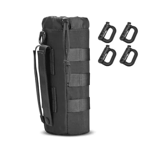 R.SASR Tactical Drawstring Molle Water Bottle Holder Pouch 24.5cm (9.45in) | Fits 0.5L Smartwater Bottles thumbnail 1