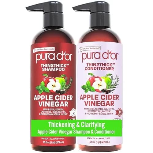 PURA D'OR Advanced Therapy Apple Cider Vinegar Conditioner 16 Fl Oz (Pack of 2) | Clarifying & Detoxifying thumbnail 1