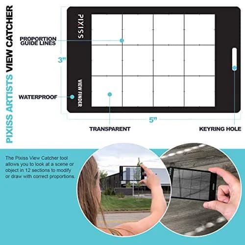 Pixiss Proportional Divider 10" (25.4 cm) — Artist Drawing Tool for Scale, Value, Color & View Catcher thumbnail 3