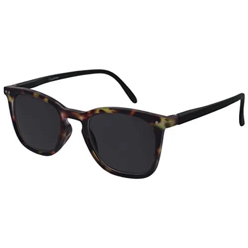 OPULIZE BEX Reading Glasses +1.50 Diopters | Oversized Square Frame, Matt Brown Tortoiseshell with Black Arms, UV400 Protection thumbnail 4