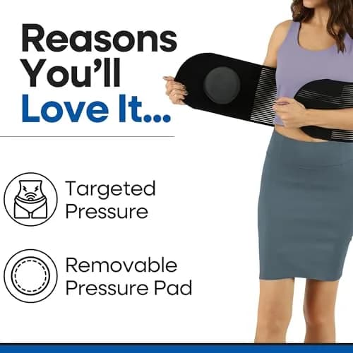 Armstrong America Hernia Belt L/XL (37"-51") | Post Surgery Abdominal Binder with Pad for Men & Women thumbnail 5