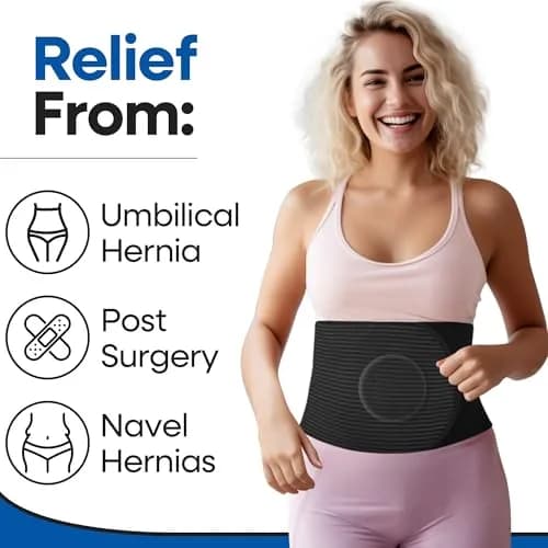Armstrong America Hernia Belt L/XL (37"-51") | Post Surgery Abdominal Binder with Pad for Men & Women thumbnail 2