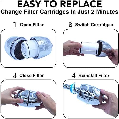 Aqua Elegante Chlorine Shower Water Filter - Replacement Cartridge | Supports Clean Water & Skin Comfort thumbnail 5