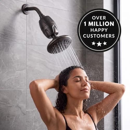 Aqua Elegante Chlorine Shower Water Filter - Oil-Rubbed Bronze | Reduces Chlorine & Heavy Metals, Softens Skin & Hair thumbnail 6