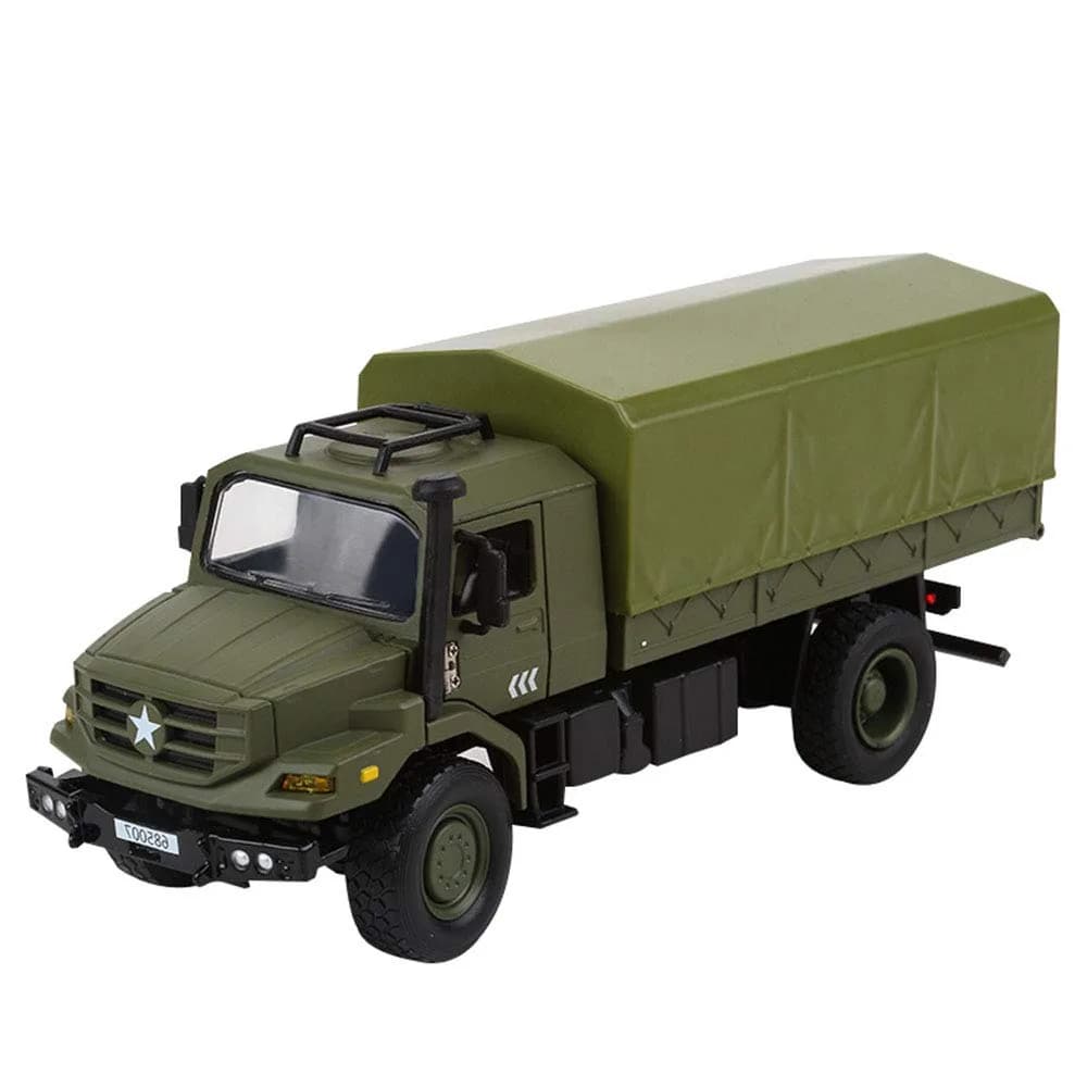 Ailejia Classic Military Diecast Transport Trucks 9" x 3.7" x 2.9" | Retro Army Model for Collectors & Gifts - main product image