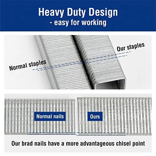 WORKPRO Heavy Duty T50 Staples & 18G Brad Nails Combo 7500-Count | 1/2-Inch, 3/8-Inch Staples & 5/8-Inch Nails thumbnail 7
