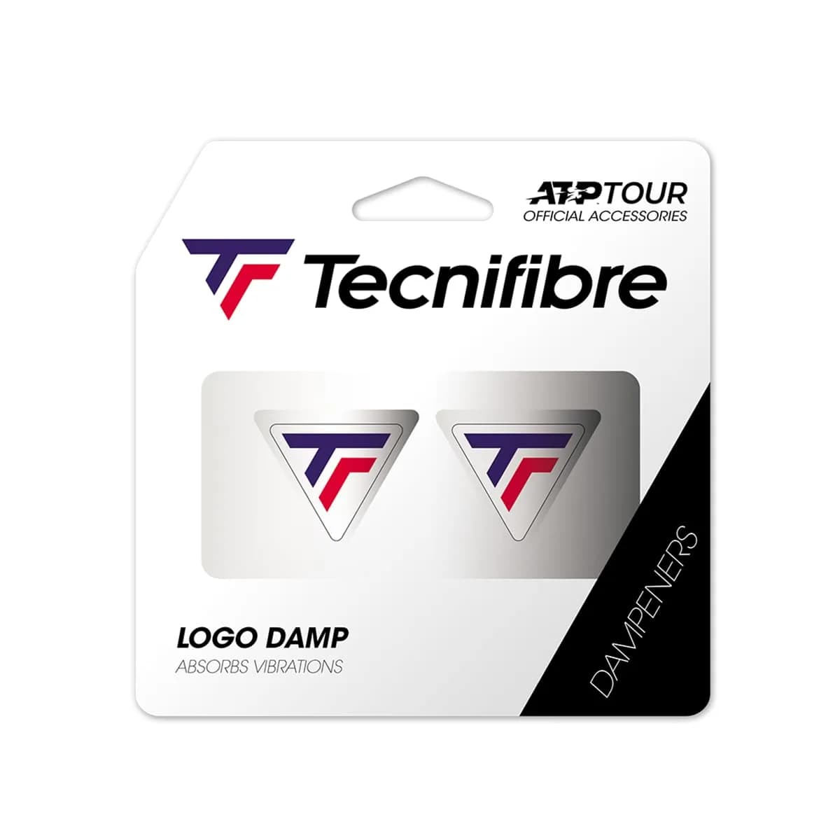 Tecnifibre Logo Damp Unisex Adults' Tennis Vibration Relief, Tricolour, Pack of 2 | Absorbs Sharp String Sounds - main product image
