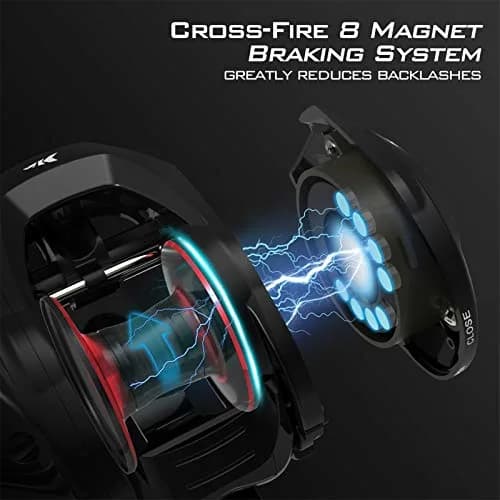 KastKing Royale Legend II Baitcasting Reel 7.2:1 Left Hand 200m (16/140) | Smooth Performance for Indian Anglers thumbnail 6