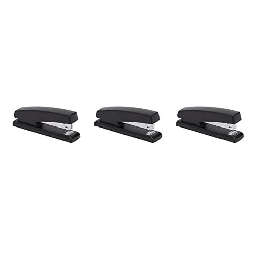 Amazon Basics Desktop Stapler Value Pack with 3000 Staples & Removers, Black, 3-Pack | Standard 25-Sheet Capacity thumbnail 2