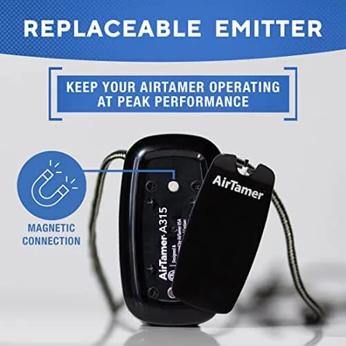 AirTamer A315 Replacement Negative Ion Emitter Covers Black 2-Pack | For Personal Air Purifier thumbnail 3