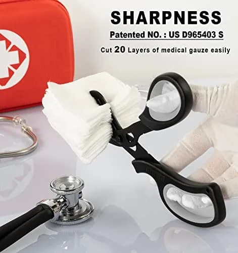 MEUUT 8-Inch Medical Trauma Shears (2-Pack) | Surgical Grade Stainless Steel with Serrated Blades thumbnail 2