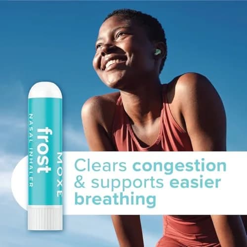 MOXE Frost Refreshing Scent Nasal Inhaler Stick for Breathing Support 3PK | Energizing Aromatherapy with Peppermint, Eucalyptus & Wintergreen thumbnail 4
