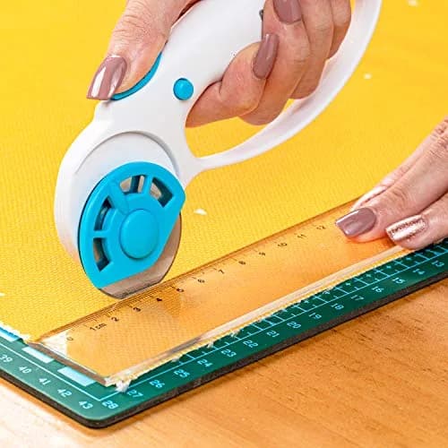 NICAPA 45mm Rotary Cutter with 5 Extra Blades | Ergonomic Comfort Loop for Sewing & Quilting thumbnail 4