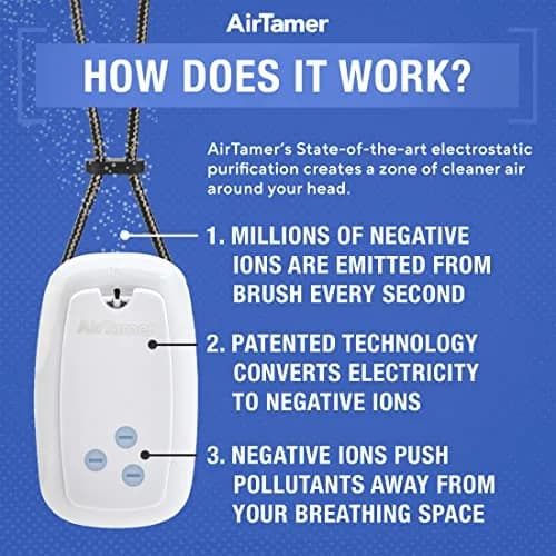 AirTamer Advanced A315W Personal Air Purifier Replacement Negative Ion Emitter Covers - White, 2-Pack | Negative Ion Emitter Covers for AirTamer A315W thumbnail 6
