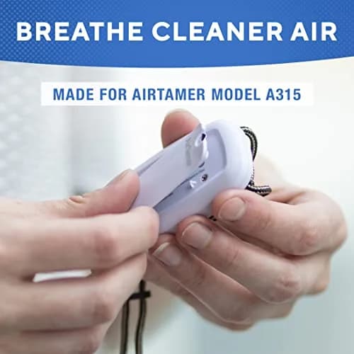 AirTamer Advanced A315W Personal Air Purifier Replacement Negative Ion Emitter Covers - White, 2-Pack | Negative Ion Emitter Covers for AirTamer A315W thumbnail 4