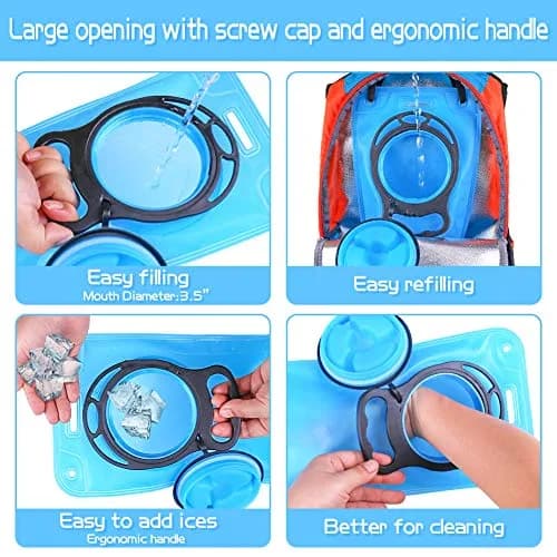 LANNEY 2L Hydration Bladder with Insulated Tube | Leak-Proof Water Storage Bag for Hiking Backpacks thumbnail 6