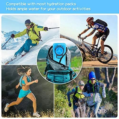 LANNEY 2L Hydration Bladder with Insulated Tube | Leak-Proof Water Storage Bag for Hiking Backpacks thumbnail 7