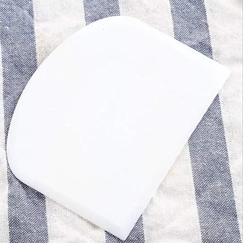 lasenersm Plastic Dough Scraper Set with 2 Flexible Bowl Scrapers, White & Green | 12 x 9.5cm (4.72" x 3.74") thumbnail 6